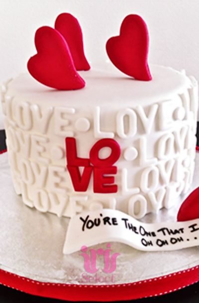 Falling For You Cake