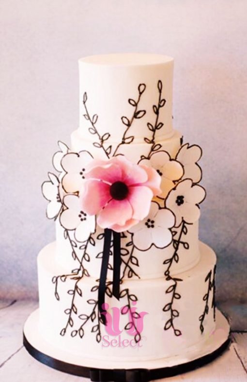 Floral Tiered Cake