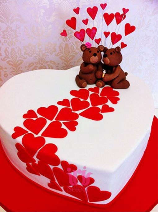 Hearts Lead To Love Cake