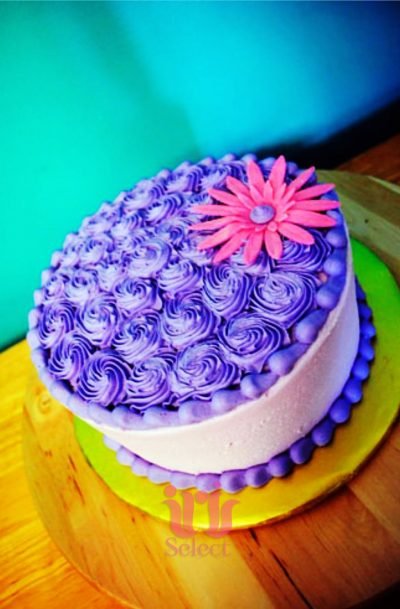 Lavendar Rossette Cake