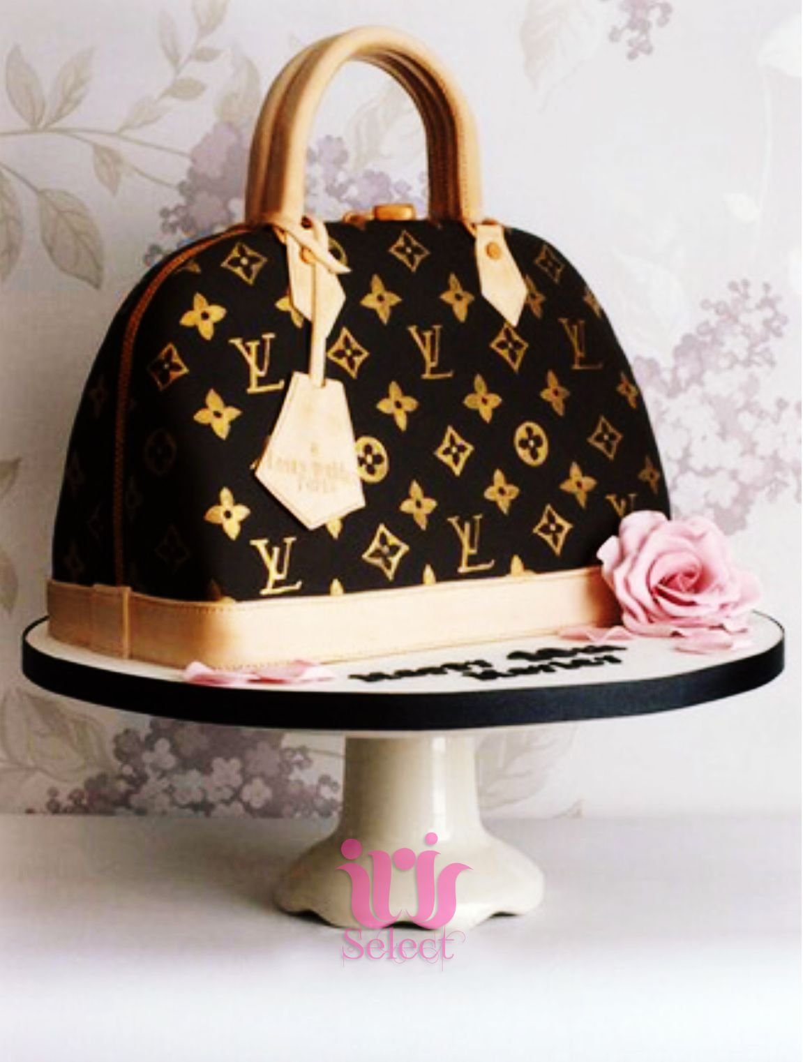 3D Louis Vuitton Handbag shaped cake in brown, caramel, iv… | Flickr