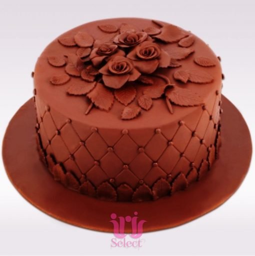 Rose Art Chocolate Cake