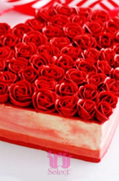 Rose Heart Cake